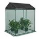 Merkloos Relaxdays plantenhoes met deur en dak, insectennet, H x B x D: 150 x 130 x 90 cm, groen