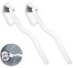Brosse vaisselle brosse de cuisine brosse de nettoyage - angle de 90 degrés - 2 pièces - poils en PP - pour cuisine et centrifugeuse