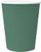 PAW decor Papieren bekers donkergroen 250 ml – set van 8