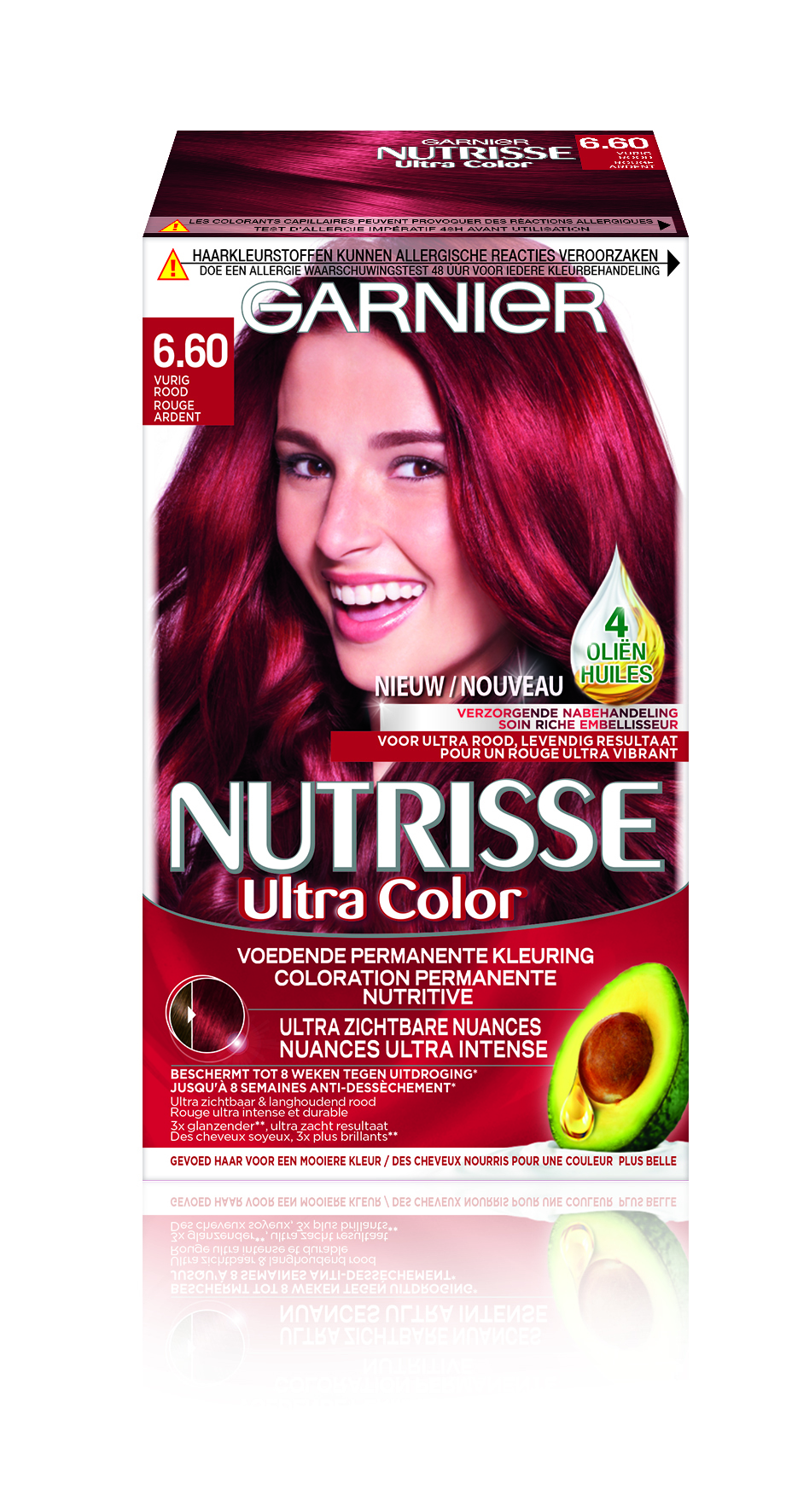 Garnier Ultra Color Nutrisse Ultra Color 6.60 - Fel Rood - Haarverf