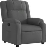 vidaXL Relaxfauteuil donkergrijs stof