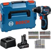 Bosch Professional GSR 12V-32 Accu schroefboormachine 12V 2.0/4.0Ah in L-Boxx + 40-delige bitset - 06019N7005