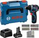 Bosch Professional GSR 12V-32 Accu schroefboormachine 12V 2.0/4.0Ah in L-Boxx + 40-delige bitset - 06019N7005