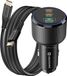 Swissten Chargeur de voiture triple USB-C et USB-A (95W) - Noir