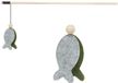 Trixie Speelhengel vis – kattenspeelgoed met kattenmunt – hout & vilt – 48 cm