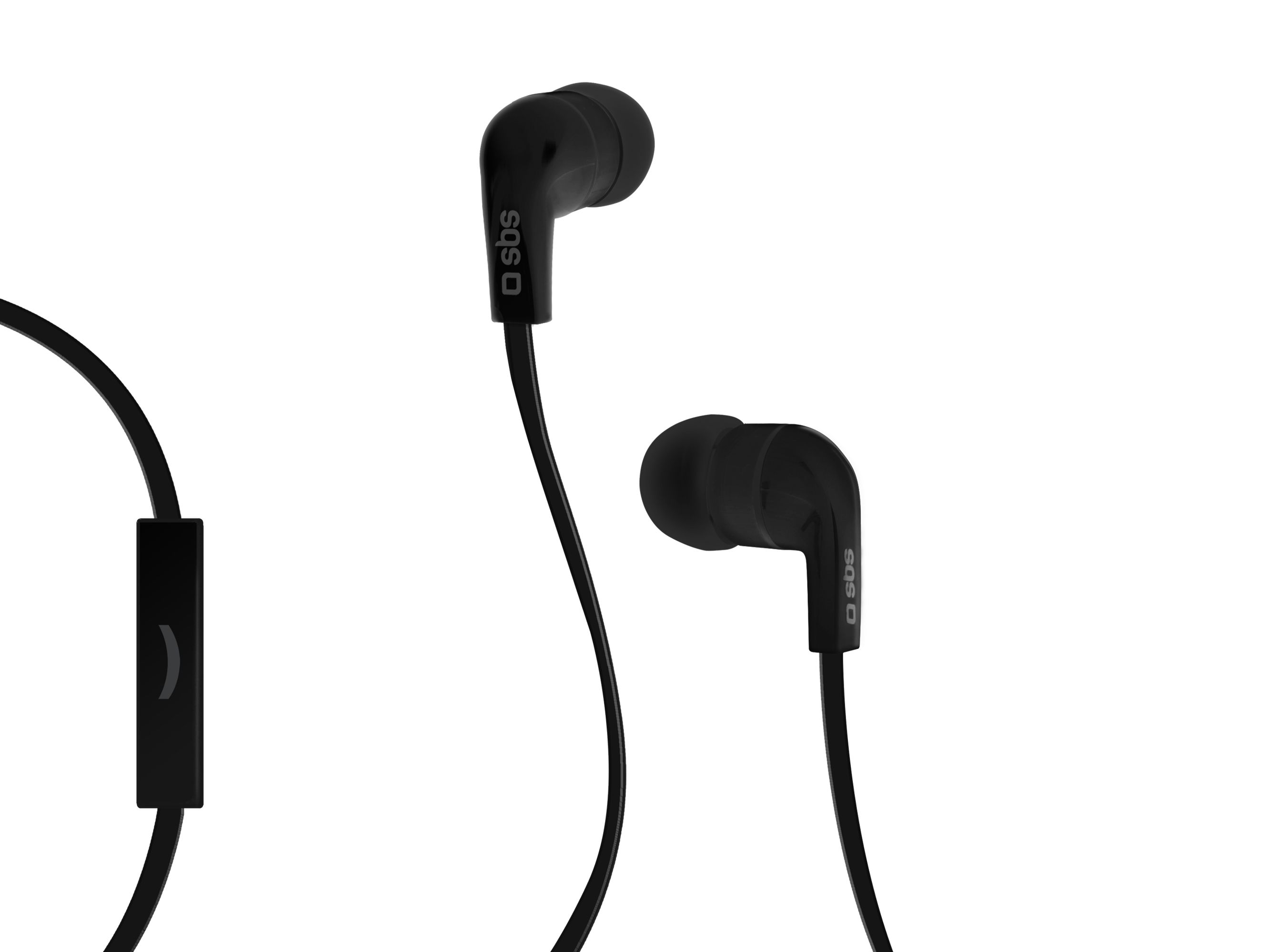 SBS TEFLAT2INEARK - In-ear hoofdtelefoon - Zwart