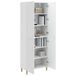 vidaXL Armoire - Ensemble - 2 - pièces - Blanc - laqué - Bois - traité