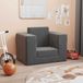 Maison Exclusive Canapé-lit enfant, anthracite, tissu peluche doux