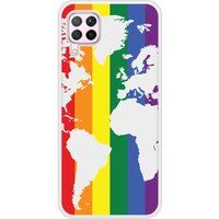 P40 Lite Map LGBT Bedrukt siliconen hoesje