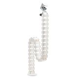 LogiLink KAB0093 Kabelgoot, flexibel, klemversie, 1347 x 129 mm, wit