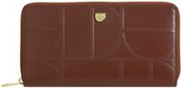 DuDu Up Portemonnee RFID-bescherming Leer 20 cm - Dames - Horizontaal - choccolate-lilac
