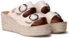 Toni Pons Espadrille pour femme sans talon en cuir avec compensé en jute | IDOIA