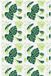 vidaXL Doucherolgordijn Groene bladeren Textiel 150x240 cm