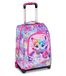 SJ GANG STYLE JAM GANG Trolley voor school, fuchsia, 2-in-1, dubbel gebruik, trolley en rugzak, rugzak voor de basisschool, meisjes, Fuchsia, Eén maat, modern