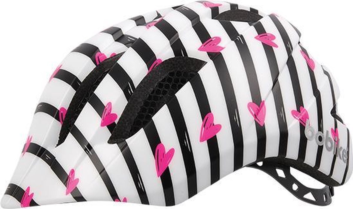Bobike Plus Pinky Zebra Fietshelm - Maat S (52-56cm)