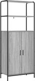 vidaXL Highboard Grijs Sonoma Bewerkt hout 161 cm
