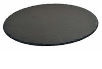 Kesper Serveerschotel Zwart Rond Leisteen 35,5 cm