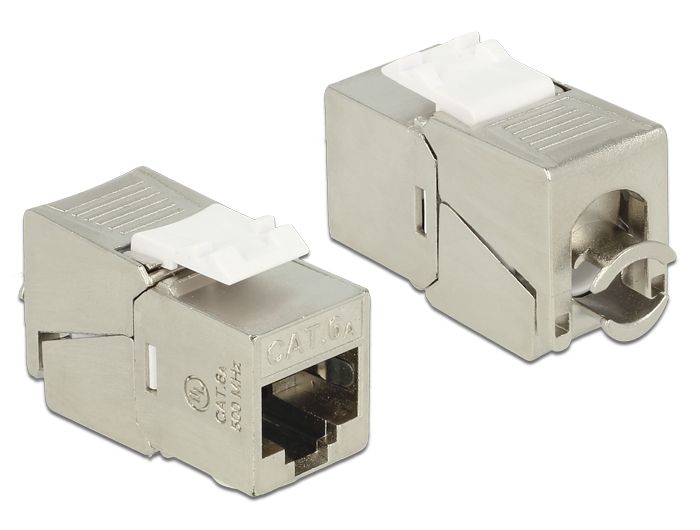 DeLOCK RJ45/LSA Cat.6A - Wit, Metallic