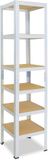 Shelfplaza HOME metalen stellingkast - 180x45x45 cm - wit - 6 planken