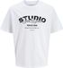 JACK&JONES JJYUKI TEE SS CREW NECK BF Heren T-shirt M Wit Katoen