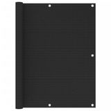 Pinnacle Living Écran de balcon - 120 x 400 cm - Noir - HDPE