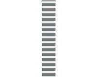 vidaXL Zebra rolgordijn 40x200 cm stofbreedte 35,9 cm donkergrijs