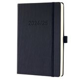 Sigel weekagenda - Conceptum - 2024/2025 - 18 maanden - zwart - hardcover - A5