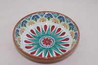 APS 84689 Arabesque melamine kom, diameter 20,5 cm, hoogte 5,5 cm, interieurdecoratie: Spaans design, buitendecoratie: terracotta look, 1,1 l