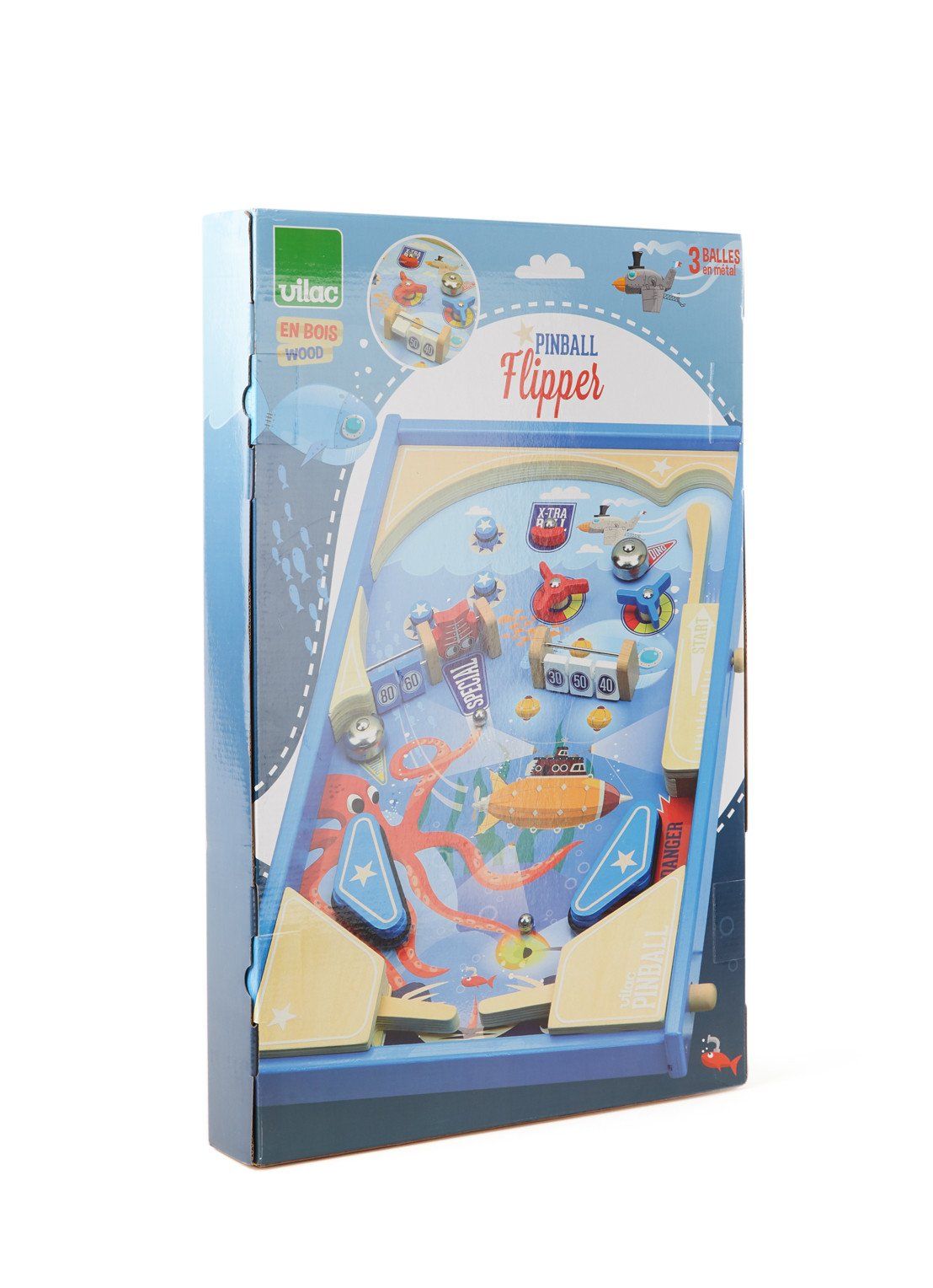 Vilac Under The Sea Flipperkast - Blauw - Hout