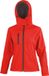 Result Veste Soft Shell à Capuche TX Performance pour Femme RT230F - Rouge/Noir - M