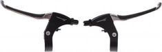 Saccon Cycletech Saccon Remhendel set - aluminium - zwart/zilver - vier-vinger ontwerp - 10 cm grip - 22.2 mm klem - set van 2