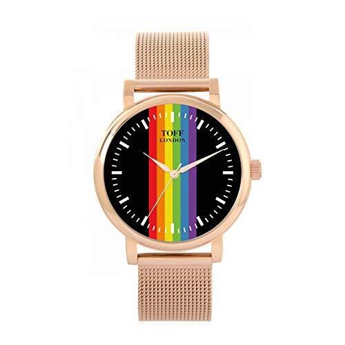 Toff London Pride Linear black batons horloge