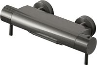 Hotbath Buddy thermostatische badmengkraan met cascade uitloop verouderd ijzer