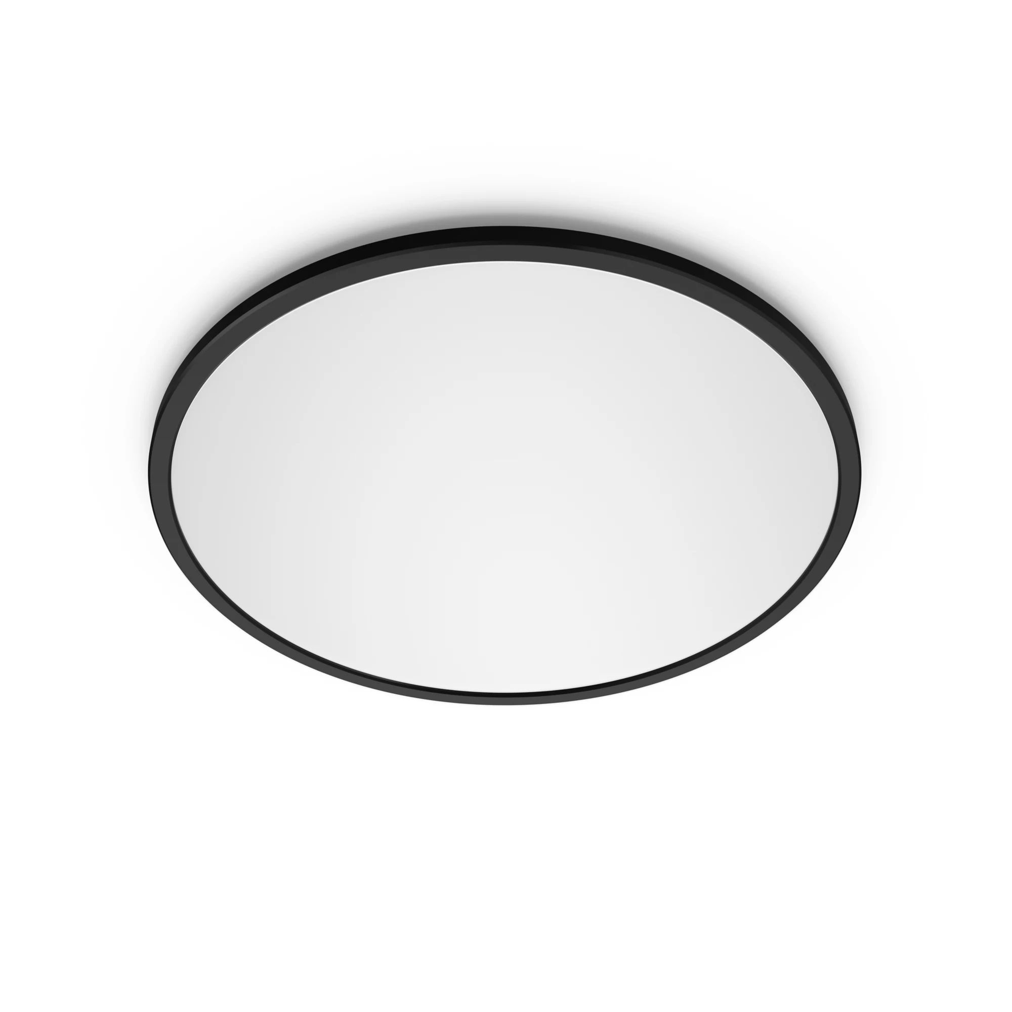 Philips Hue Philips Superslim Plafonnière - Zwart - 30cm - Warm Wit Licht - 18W - LED