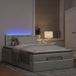 Maison Exclusive - Cadre de lit ottoman et matelas gris clair 120x200 cm velours