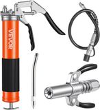 VEVOR Vetpistool, 551 bar, Vetpistoolset met een Inhoud van 0,4 liter, Inclusief 45,7 cm Flexibele Slang, Vetkoppeling met Dubbele Handgreep, Stevige Verlengbuis en Scherpe Spuitmond voor Automobiel- en Scheepvaarttoepassingen