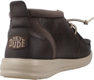 Hey Dude Wally Mid Gripr Classic hoge mocassin met veters Bruin