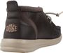 Hey Dude Wally Mid Gripr Classic hoge mocassin met veters Bruin