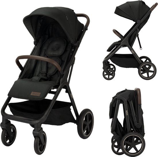 Novi Baby Xavi XL Premium - Solid Zwart - Buggy