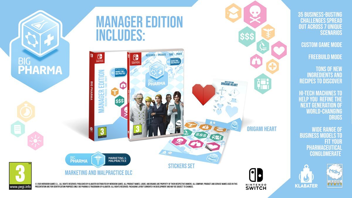 Mindscape Big Pharma: Manager Edition - Switch Nintendo Switch