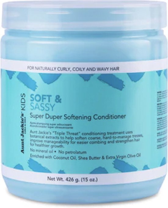 Aunt Jackies Girls Fabulous Curls & Coils Soft and Sassy Super Duper Softening Conditioner 426 g