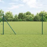vidaXL Hexagon hek 1 x 100 m PVC groen