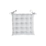 Soleil d'Ocre Stoelkussen Alix, wit, polyester, 40 x 40 x 5 cm