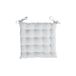 Soleil d'Ocre Stoelkussen Alix, wit, polyester, 40 x 40 x 5 cm