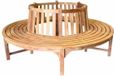 AVH-Outdoor Tuinmeubelen Boombank 180 cm rond teak