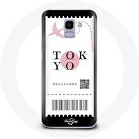Maniacase Etui voor Samsung Galaxy A6 2018 Air ticket tokyo Japan
