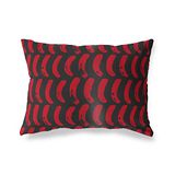 BonaMaison Rood-Zwart Decoratieve Kussensloop, Kussenhoezen Bank, Decoratieve Kussenhoesjes, Kussensloop; Sofa, Slaapkamer, Kantoor, Auto 45x60 Cm - Ontworpen en vervaardigd in Turkije