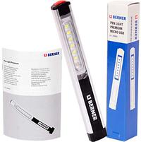 Berner Pen Light Premiumline 6+1 LED Lamp Workshop Lamp Micro USB