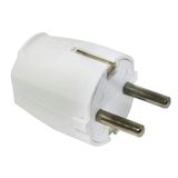 Stekker voor elektrische apparaten 10/16 A, 4,8 mm klemmen, wit
