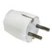 Stekker voor elektrische apparaten 10/16 A, 4,8 mm klemmen, wit